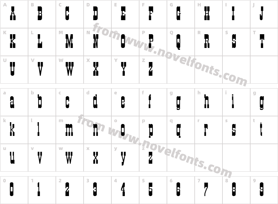 CARMENA RegularCharacter Map