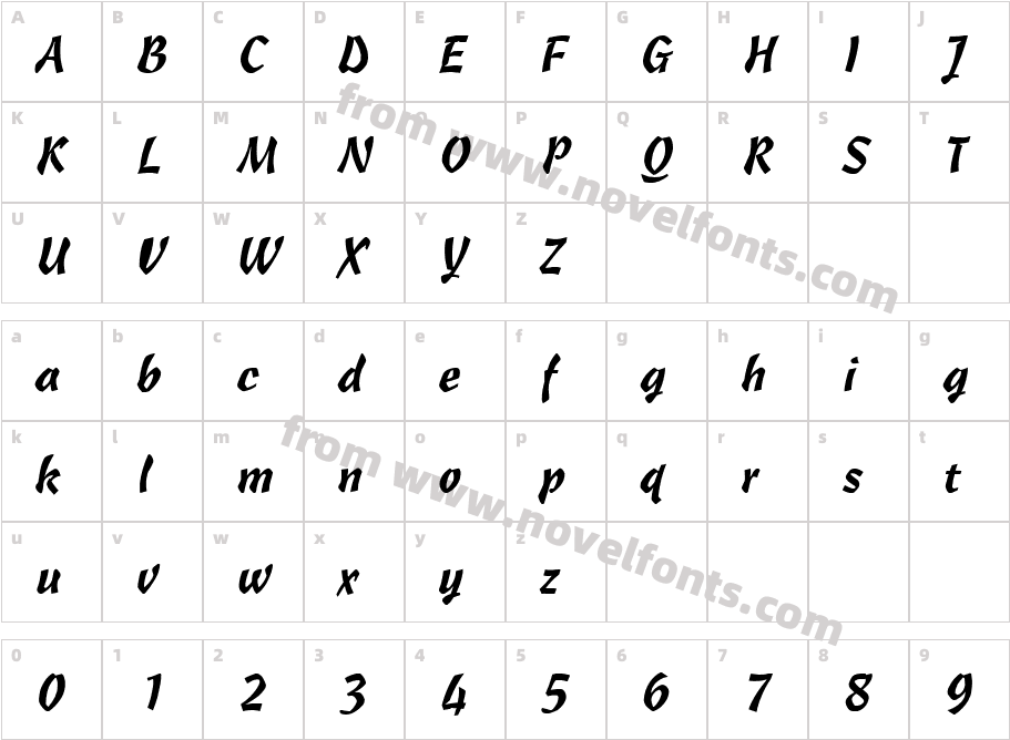 CARMENB RegularCharacter Map