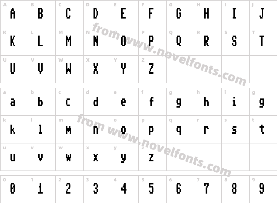 CBM 64 80 ColumnCharacter Map