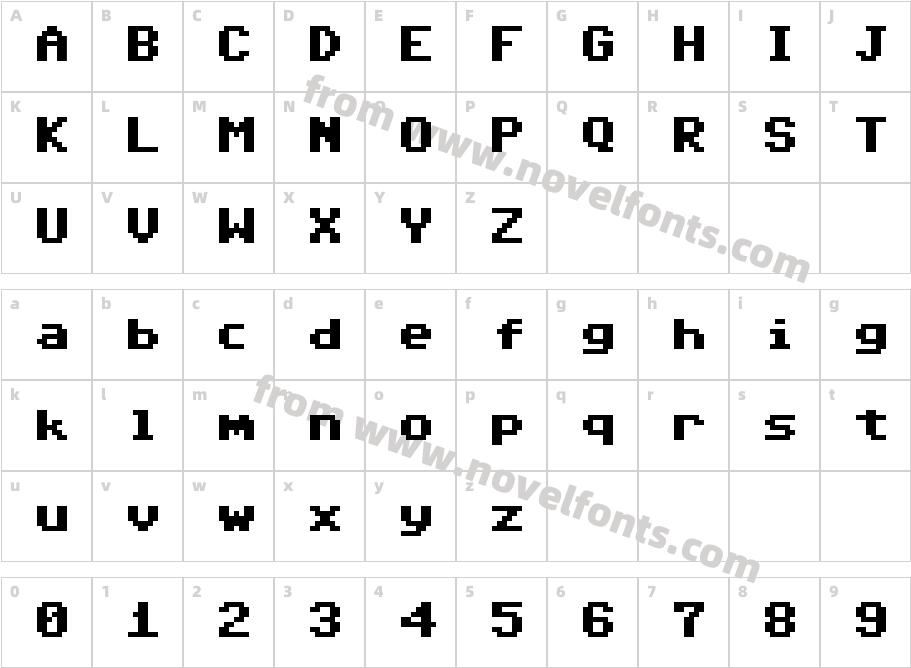 CBM 64Character Map