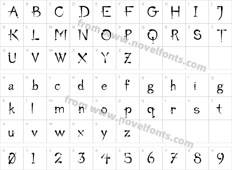 CBX Kellys PenCharacter Map