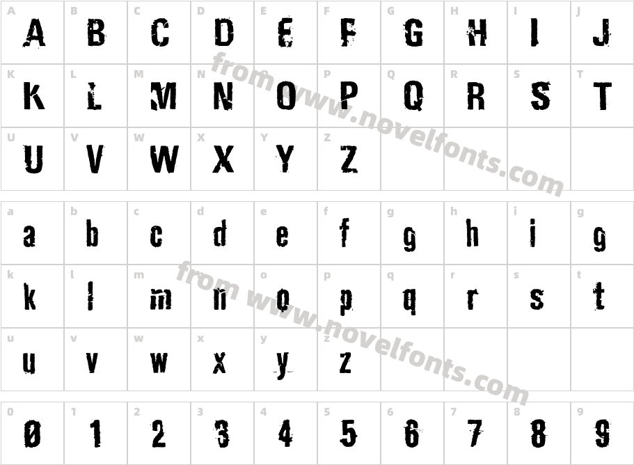 CF TmasapunkCharacter Map