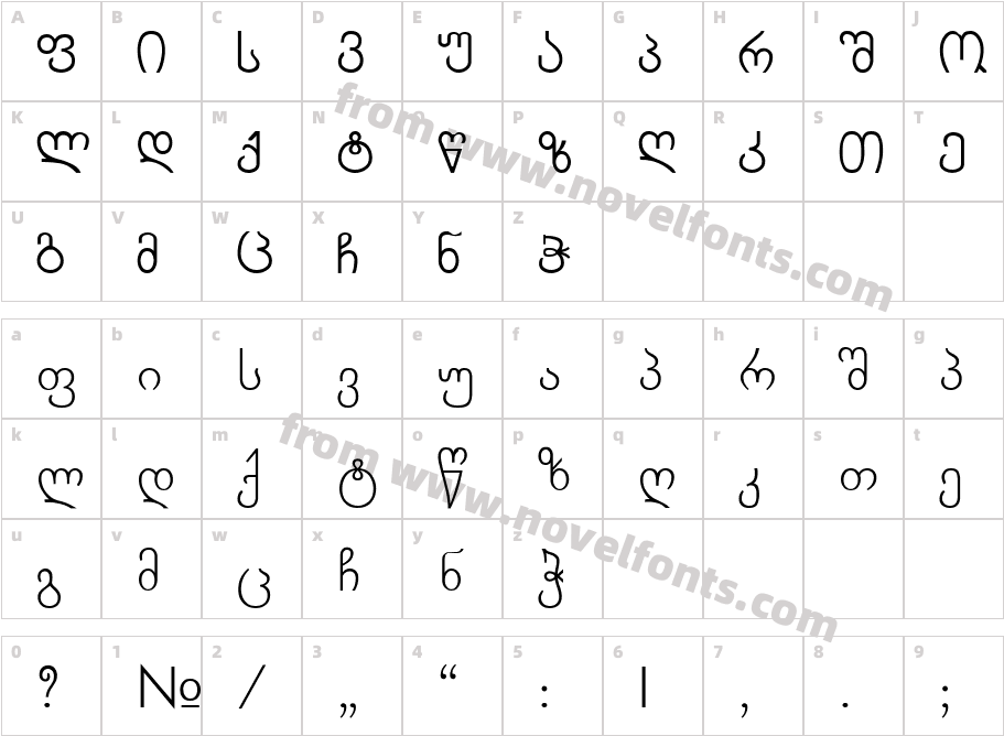 CHVEULEBRIVY A&VCharacter Map