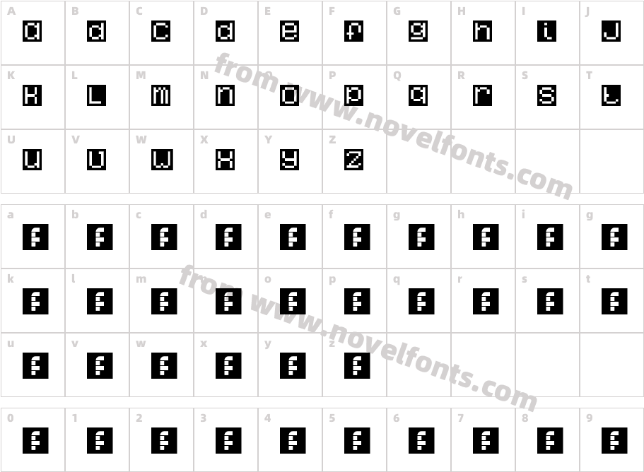 CUBOS RegularCharacter Map