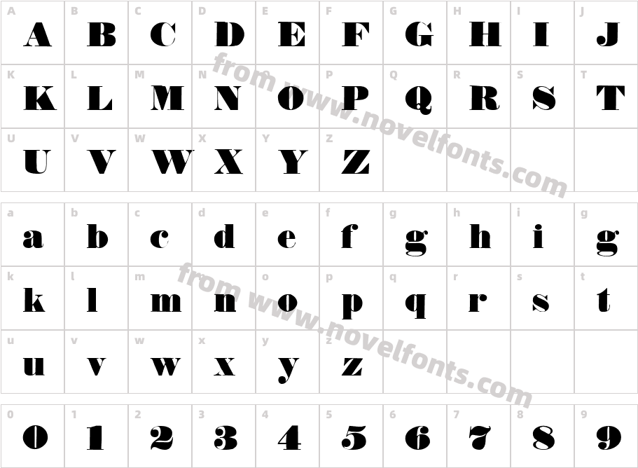 CWP_ Type No08Character Map