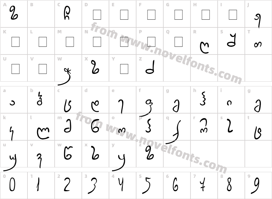 CalligraphyCharacter Map