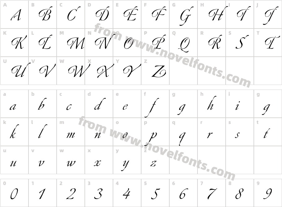 Canette RegularCharacter Map