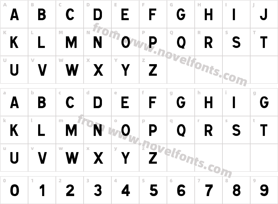 Caracteres L1Character Map