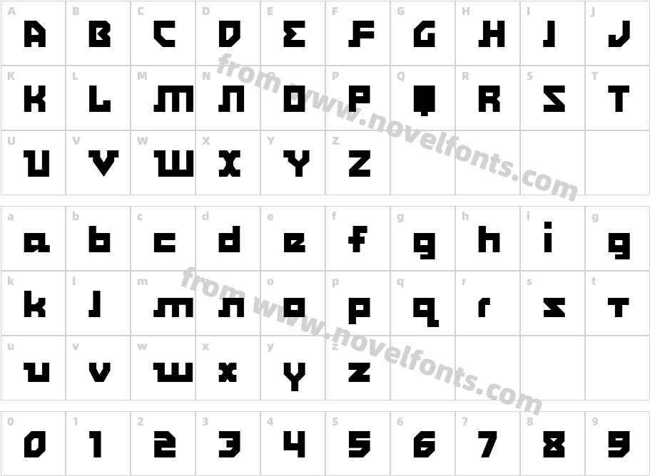 CarbinerCharacter Map