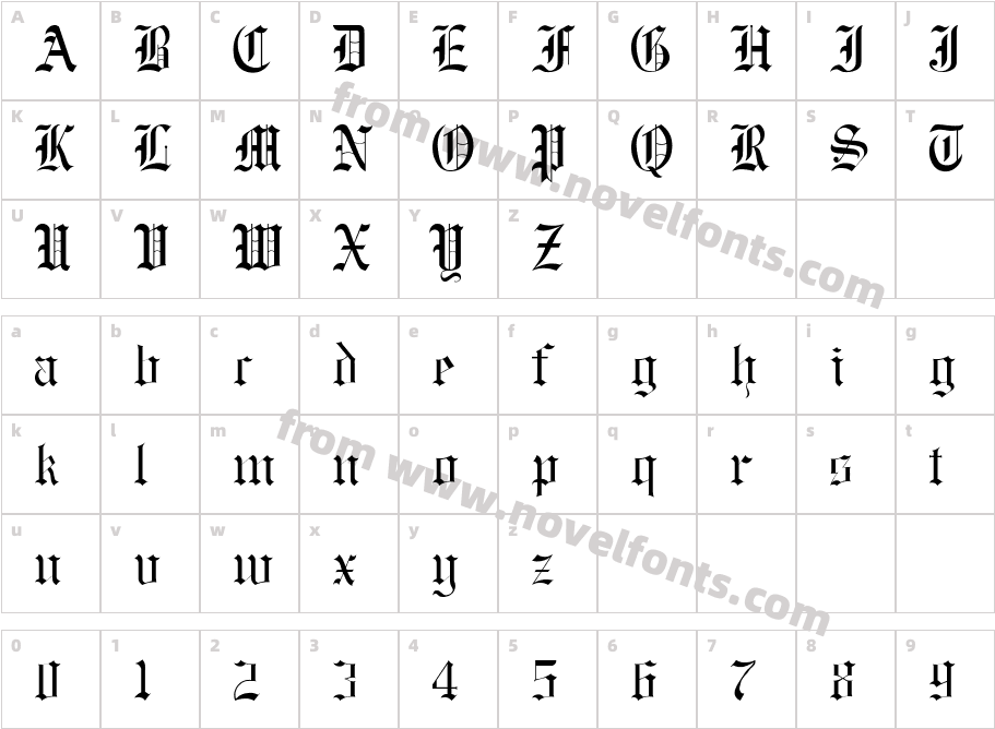 BaxterCharacter Map