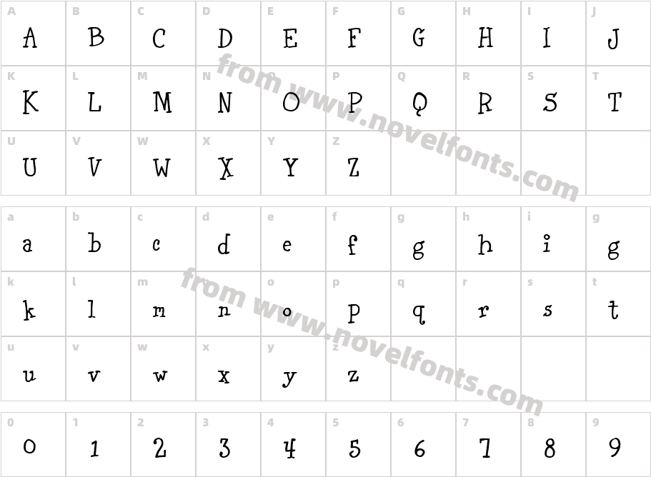 CarnationCharacter Map