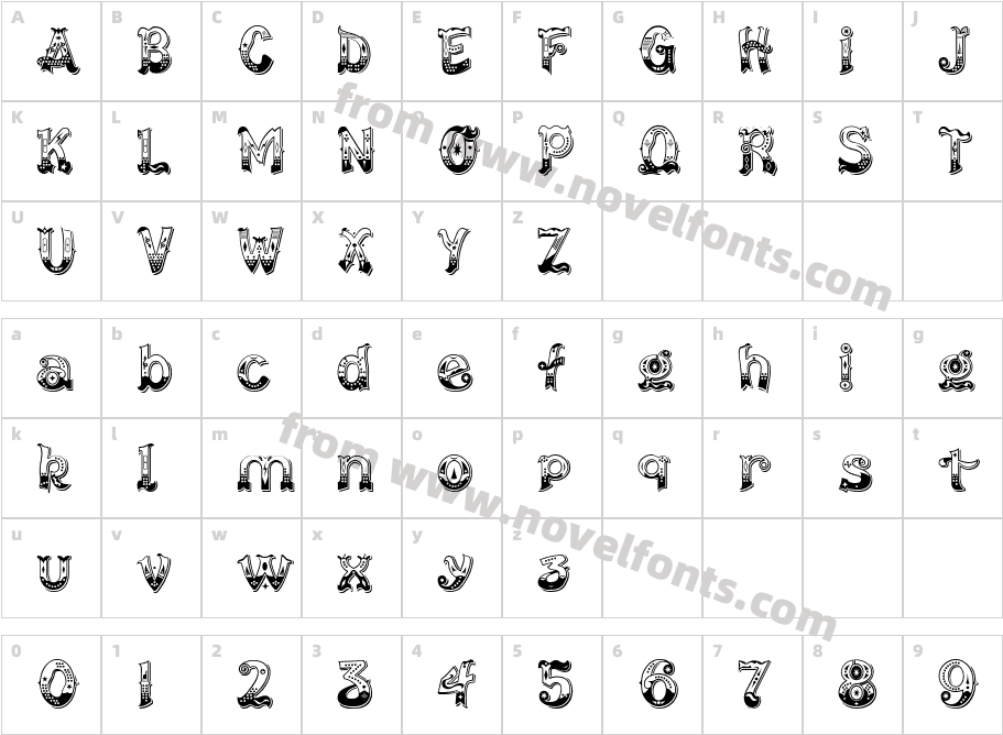 Carnavale DelightCharacter Map