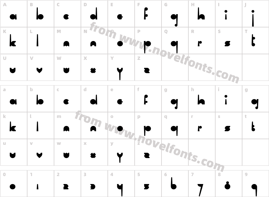 CartelCharacter Map