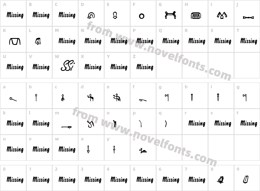 Cartouche5SSKCharacter Map