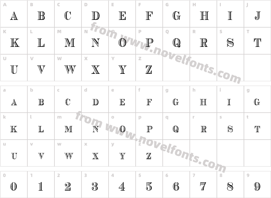 Cash Condensed RegularSWFTECharacter Map