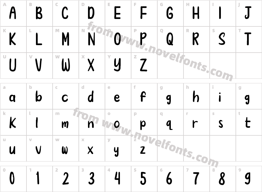 BayonetteRegularCharacter Map