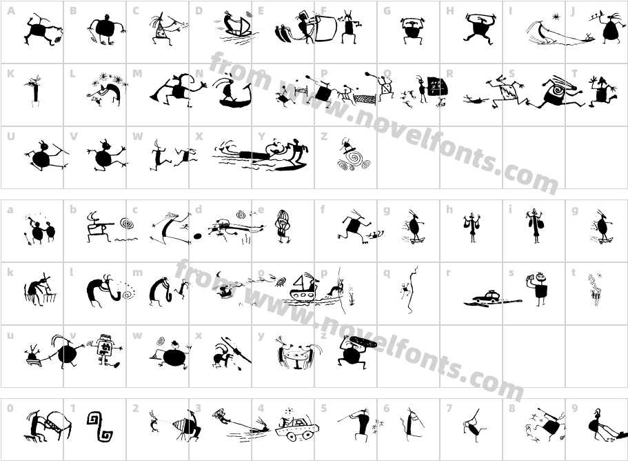 Cave People2002FSCharacter Map