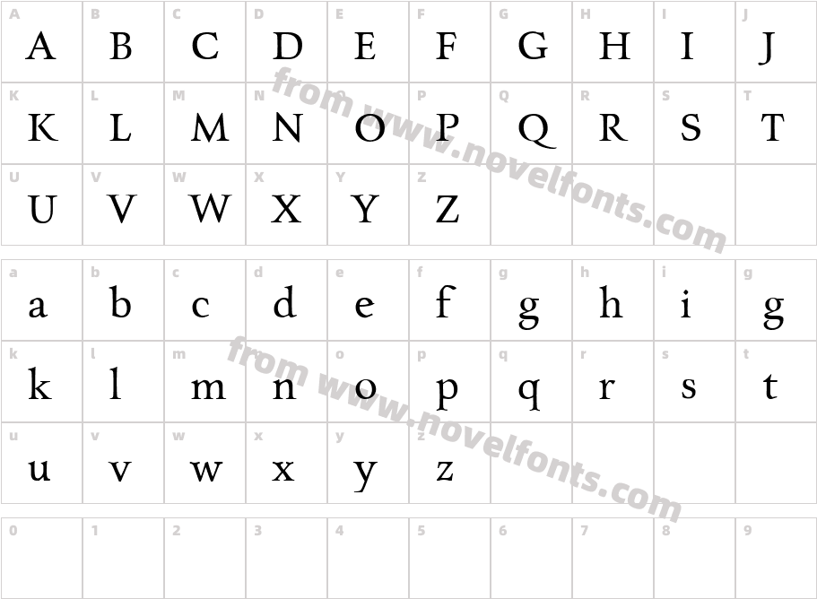 Charpentier Renaissance Reduced NormalCharacter Map