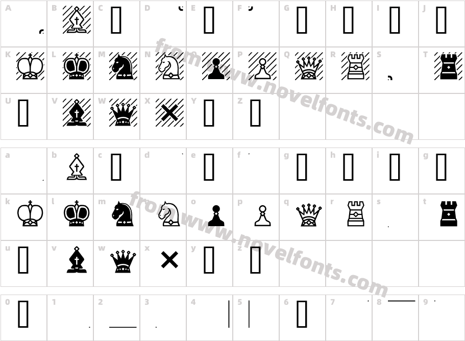 Chess 7Character Map