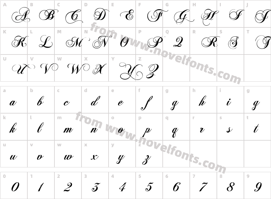 ChiaroscuroCharacter Map