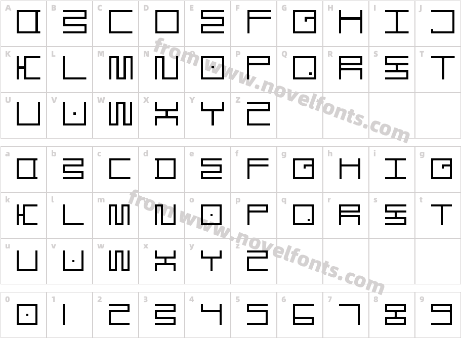 Chop TofuCharacter Map