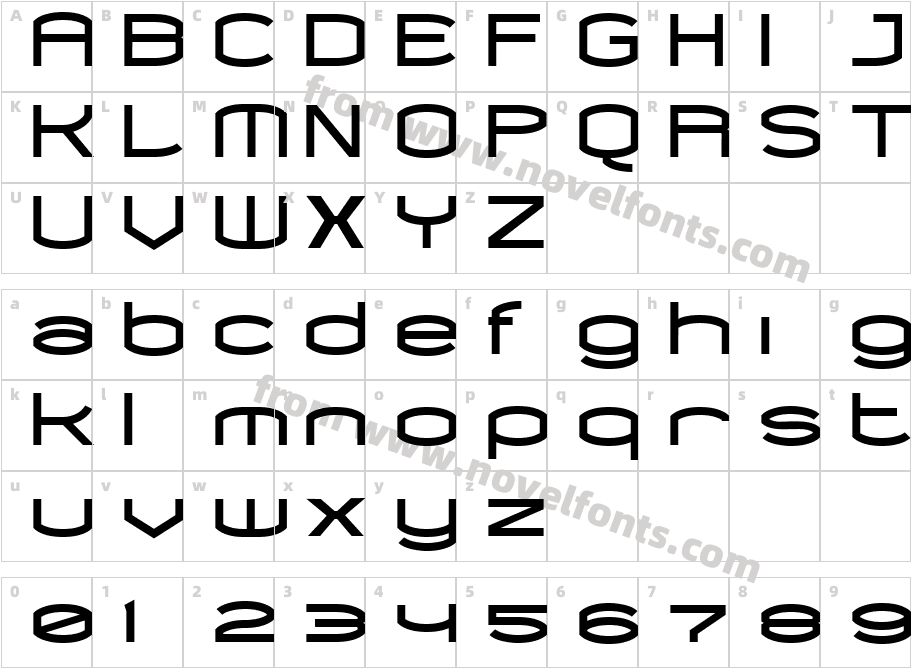 Chord BlackCharacter Map