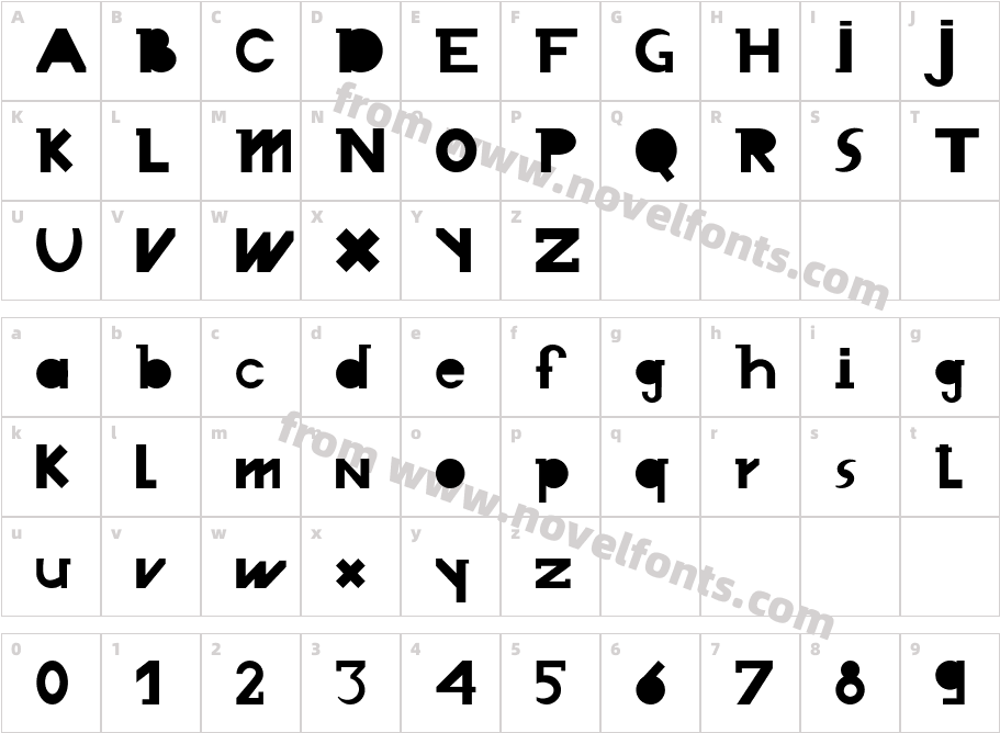 ChronodueCharacter Map