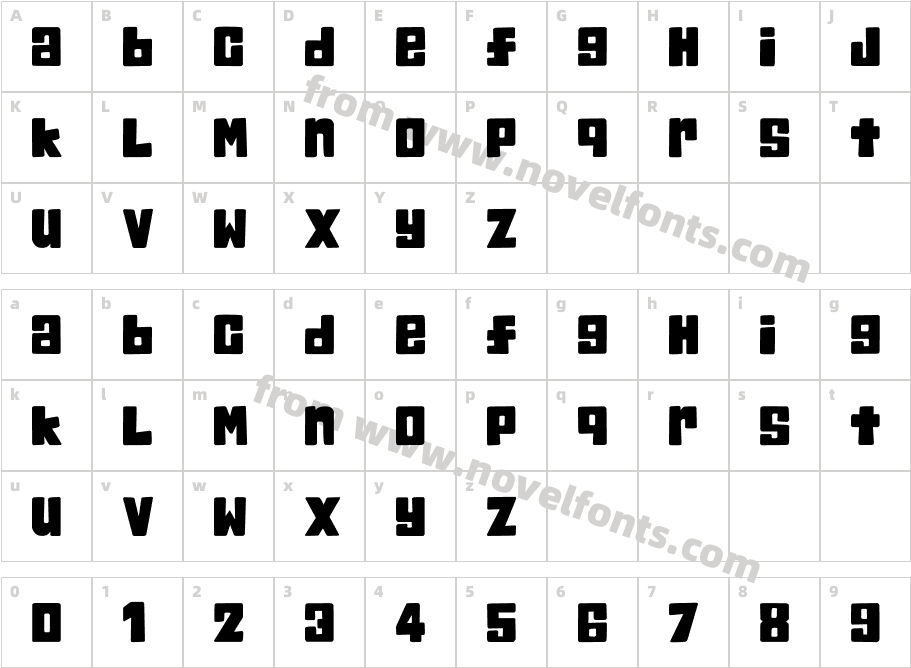 ChumCharacter Map