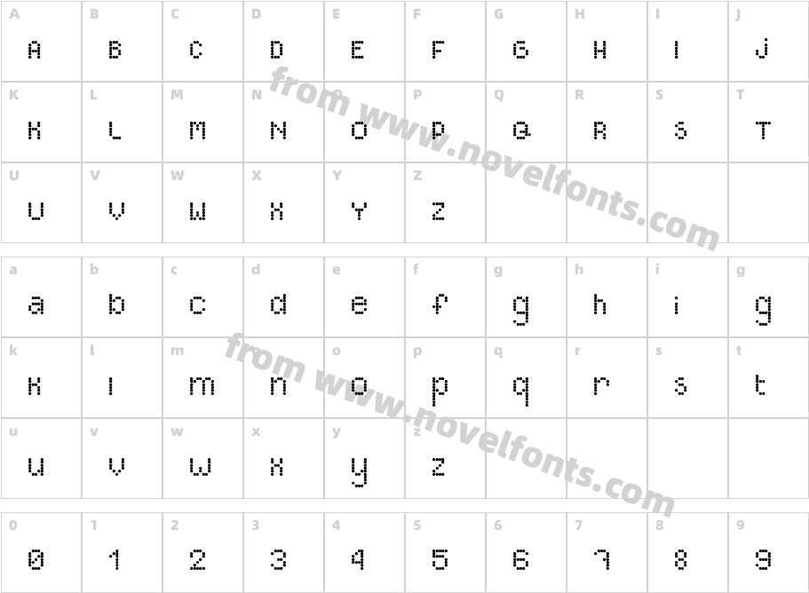 Circle RegularCharacter Map