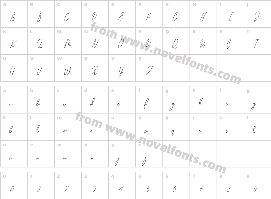 Beam Visionary SignatureCharacter Map