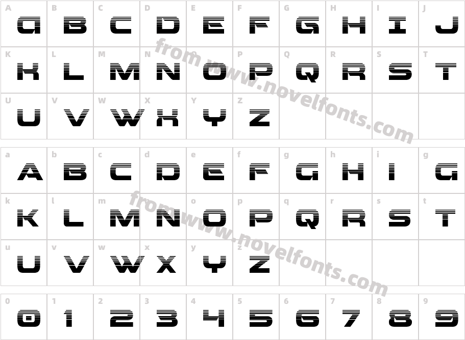 Beam Weapon HalftoneCharacter Map