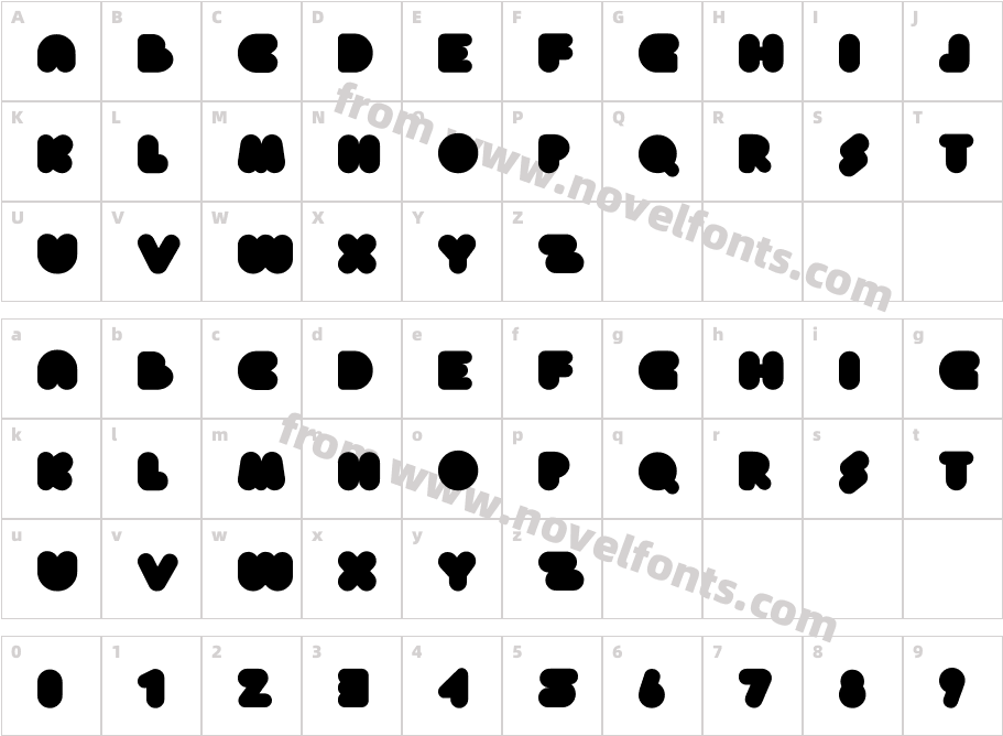 Clean Ape RegularCharacter Map