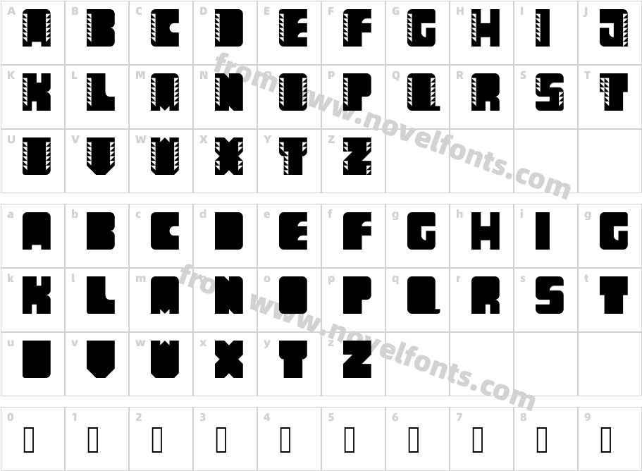 Come Callado RegularCharacter Map