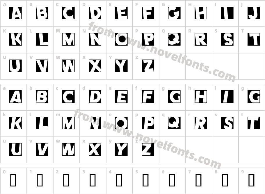 Comet NegativeCharacter Map