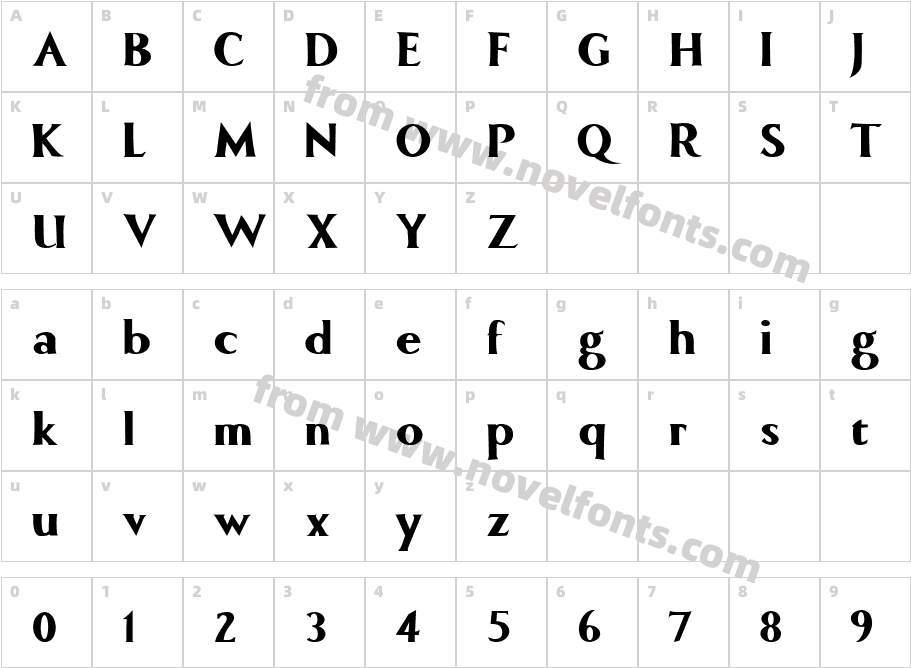 Comic Roman BoldCharacter Map