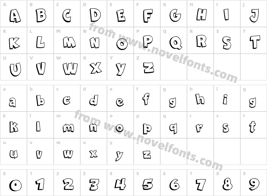 Comica BDCharacter Map