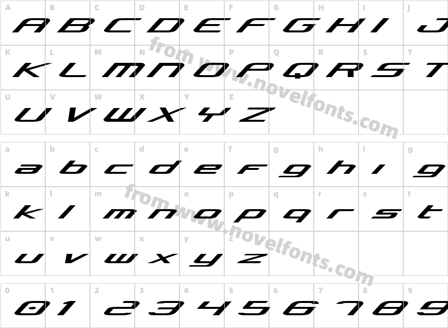 Concielian ExpandedCharacter Map