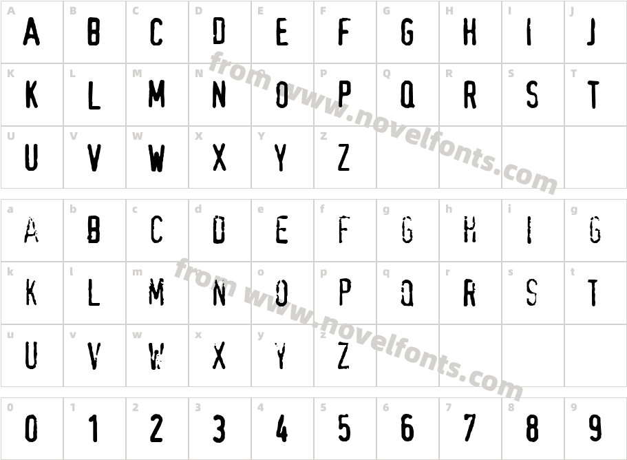 ConfidentialCharacter Map