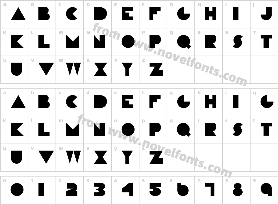 Constructivist SolidCharacter Map