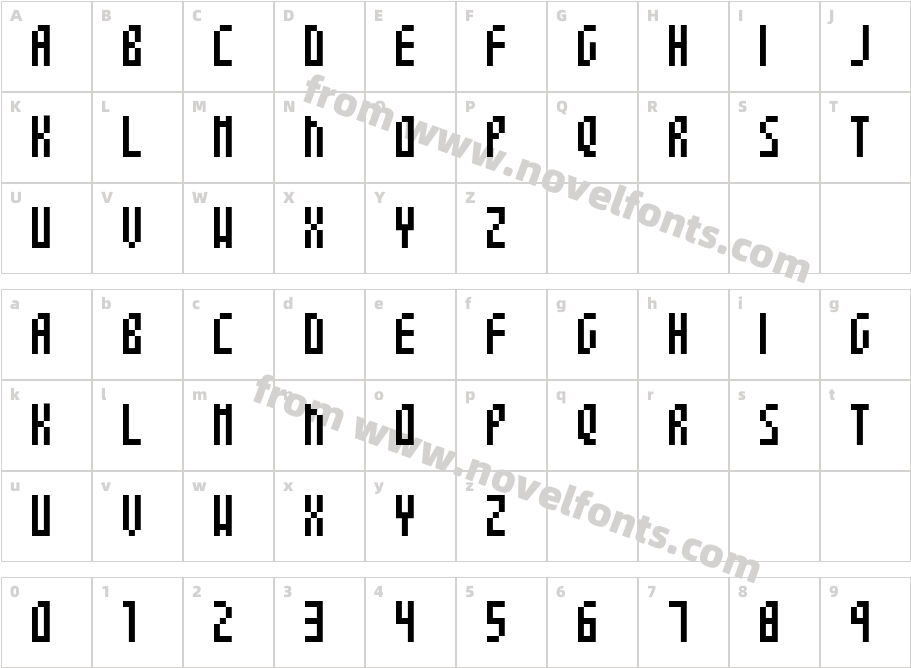 3x7 NormalCharacter Map