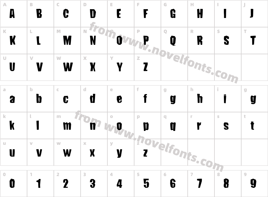 ConundrumCharacter Map