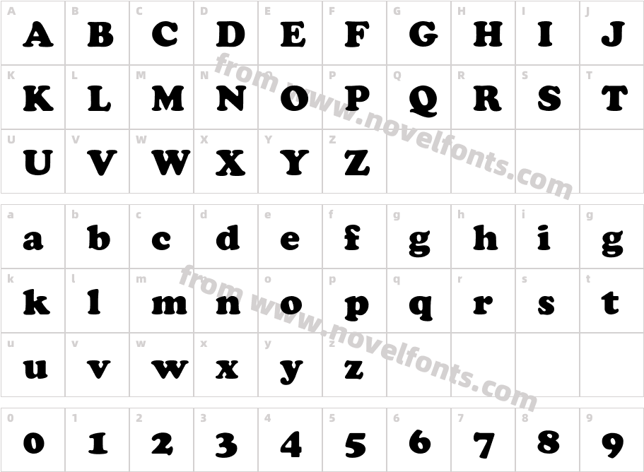 Cooper HeavyCharacter Map