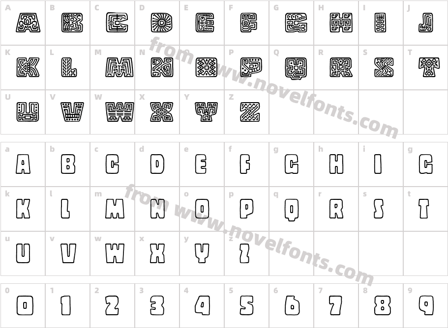 Copal DecoratedCharacter Map