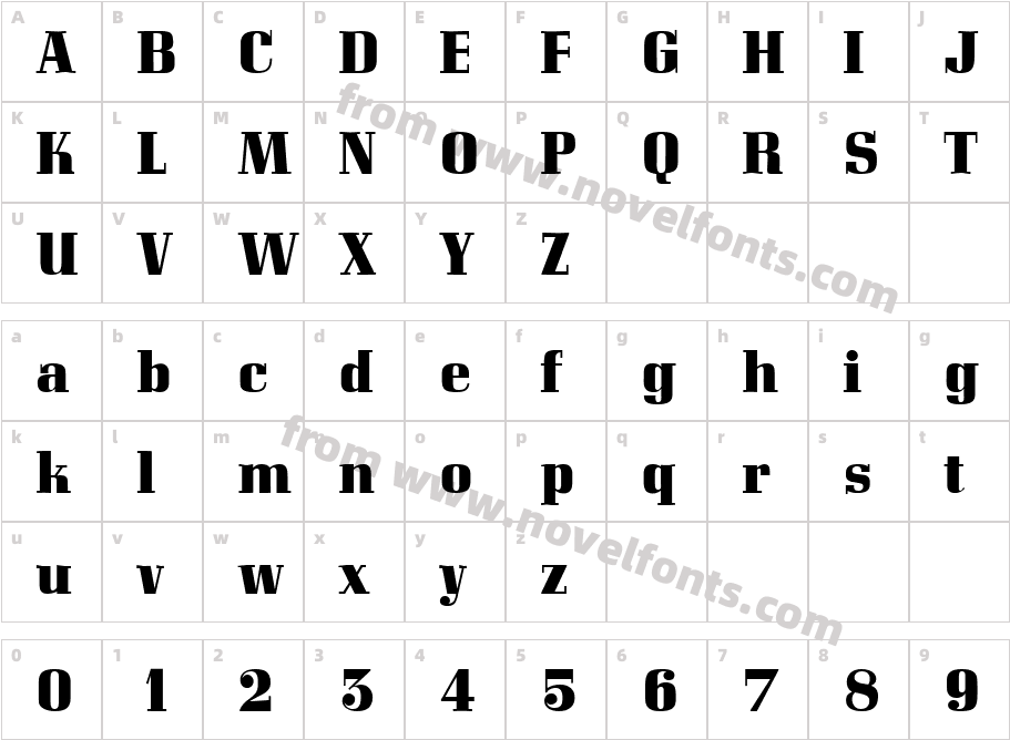 Cordial Heavy RegularCharacter Map