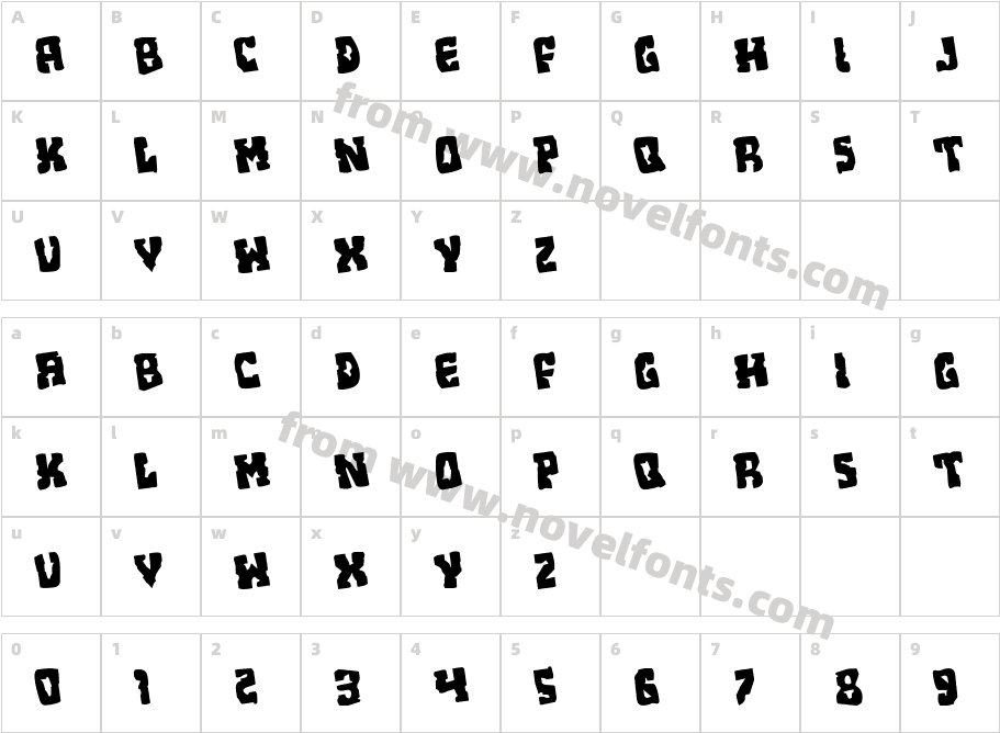 Beastian Rotated RegularCharacter Map