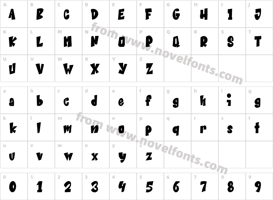 Beat Word demoCharacter Map