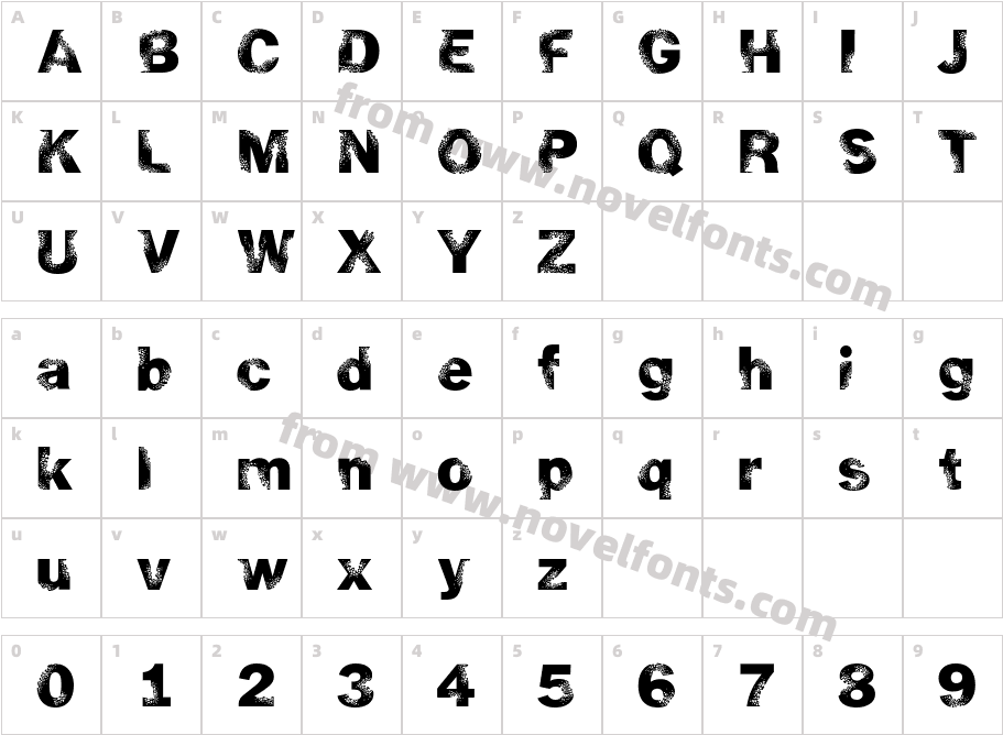 CorrodeCharacter Map