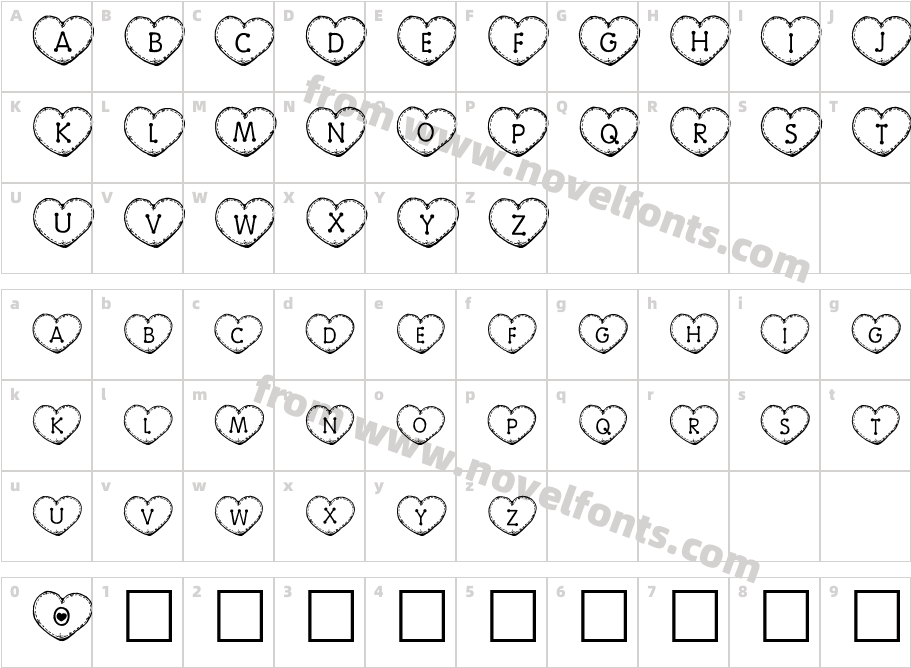 Country HeartsCharacter Map