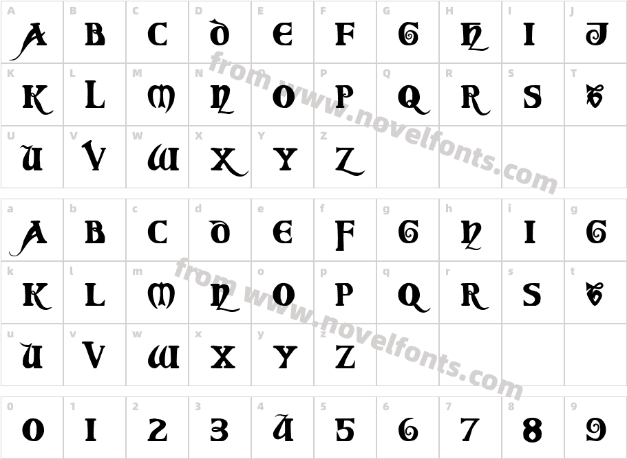 CoverackCharacter Map