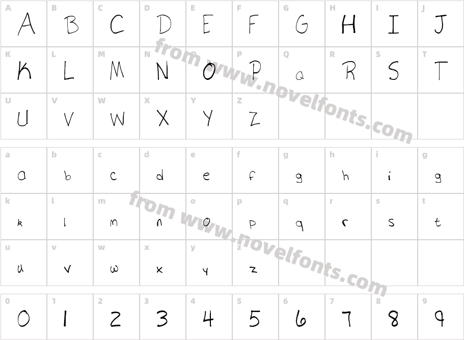 Crash Waves Lead To Skinny FontsCharacter Map